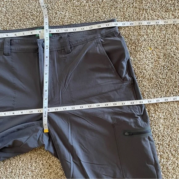 L.L. Bean Cresta Hiking Pants Men’s 36x30 Gray Nylon Utility Cargo Fish Outdoor - Picture 14 of 16